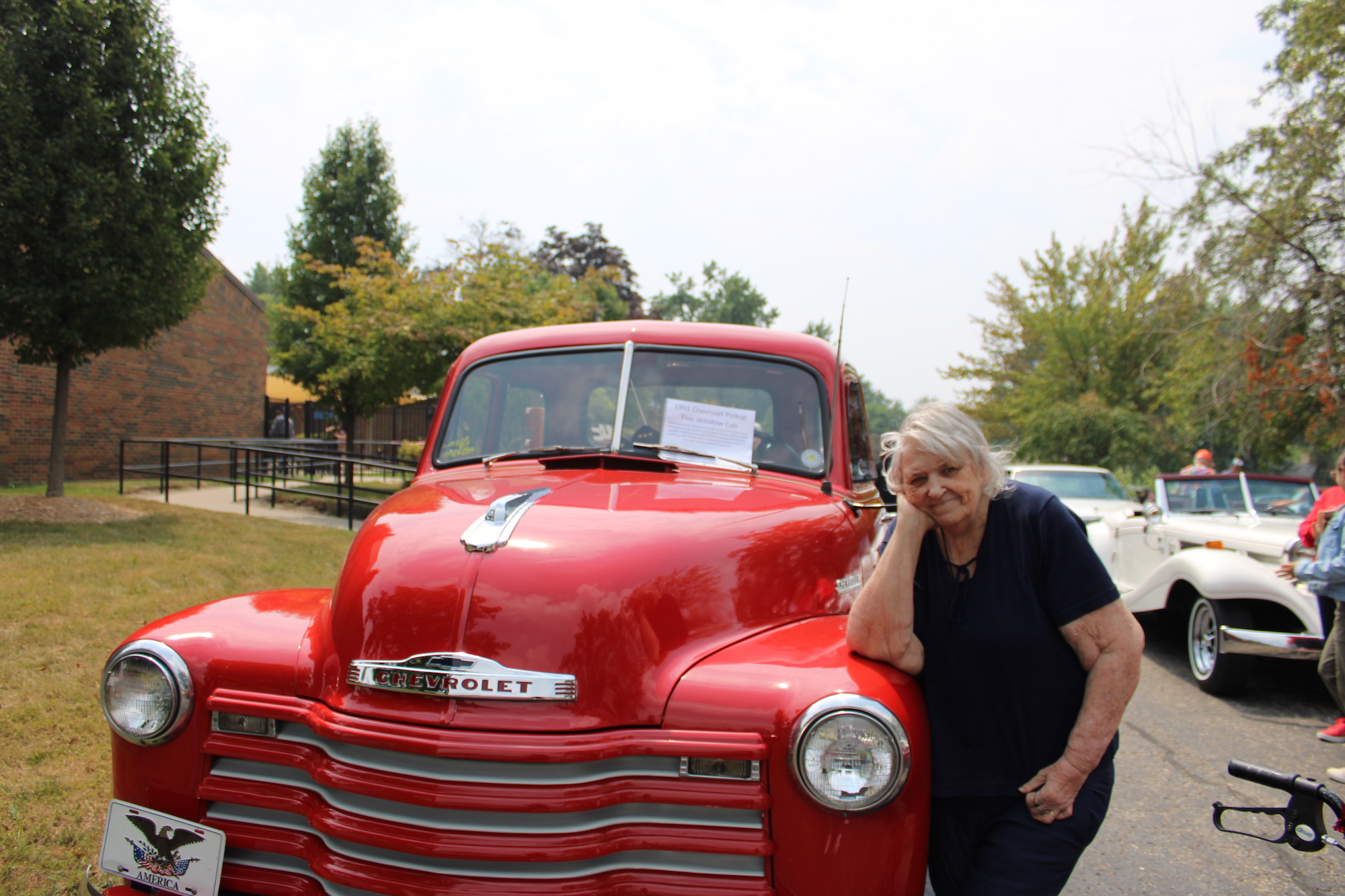 Care Resources participant at antique car show